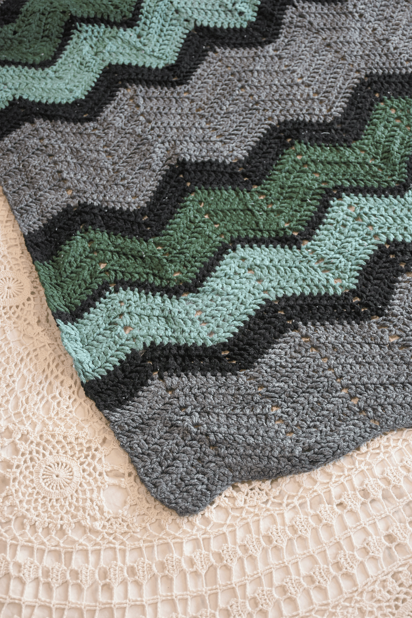 Vintage Crochet Rug No.3