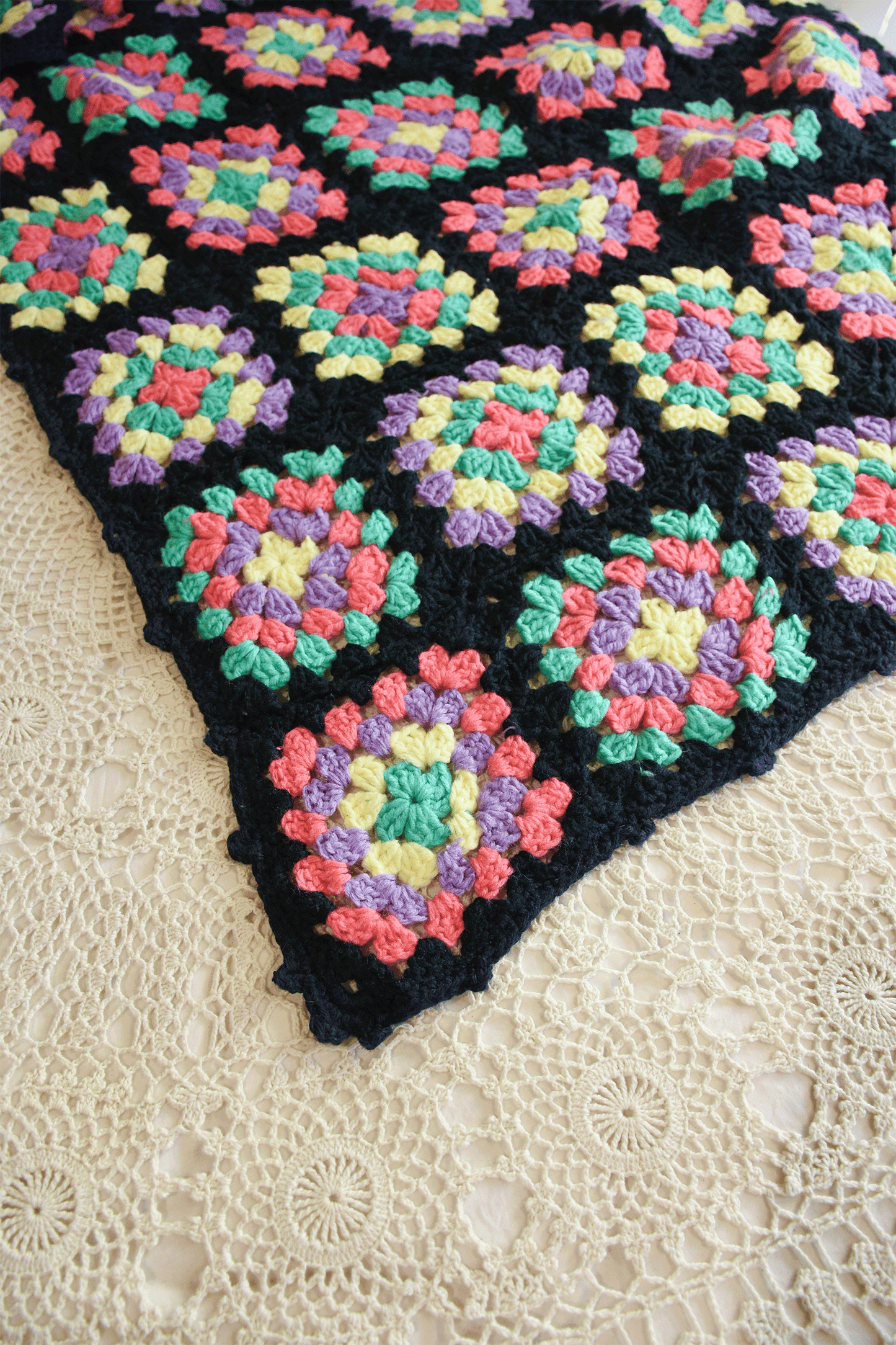 Vintage Crochet Rug No.1