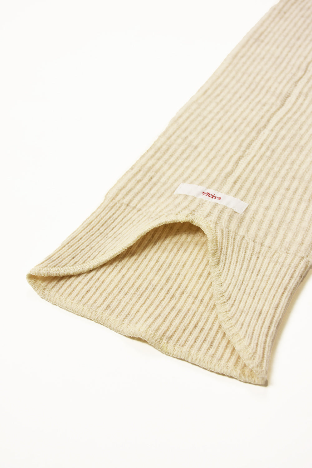 side zip rib waving knit pants w/leg warmer