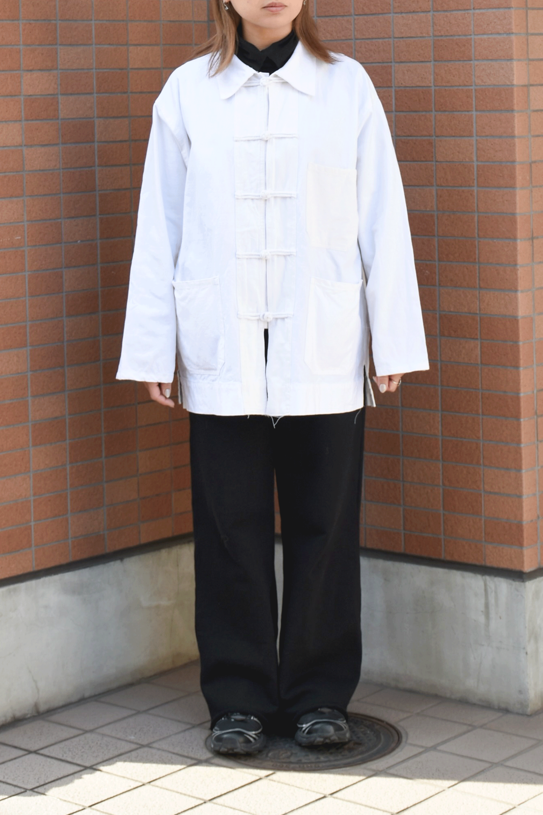 Antique 40's French linen Chinese jacket/A – RAYDY