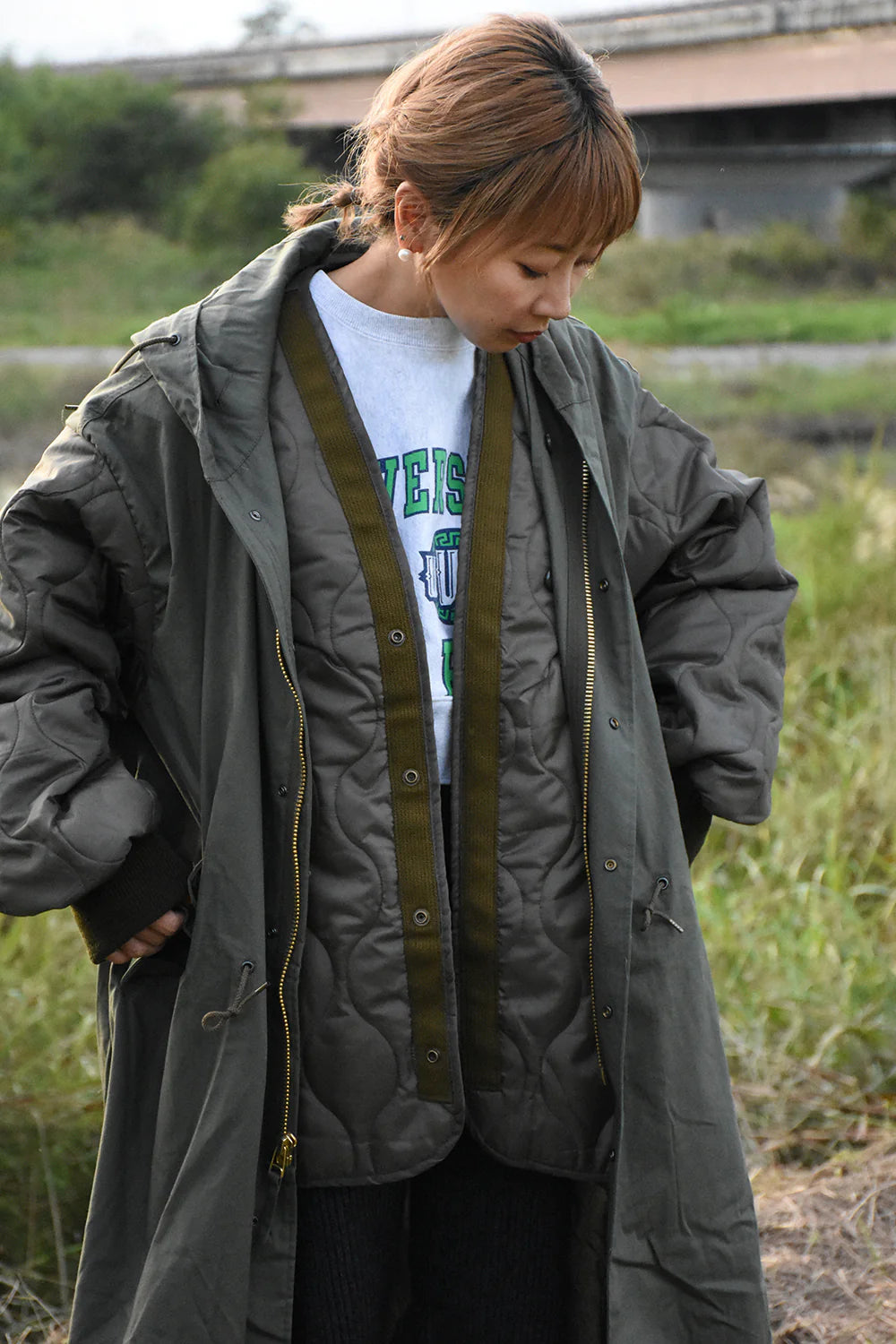 RAYDY×77circa / circa make layered m-51 coat