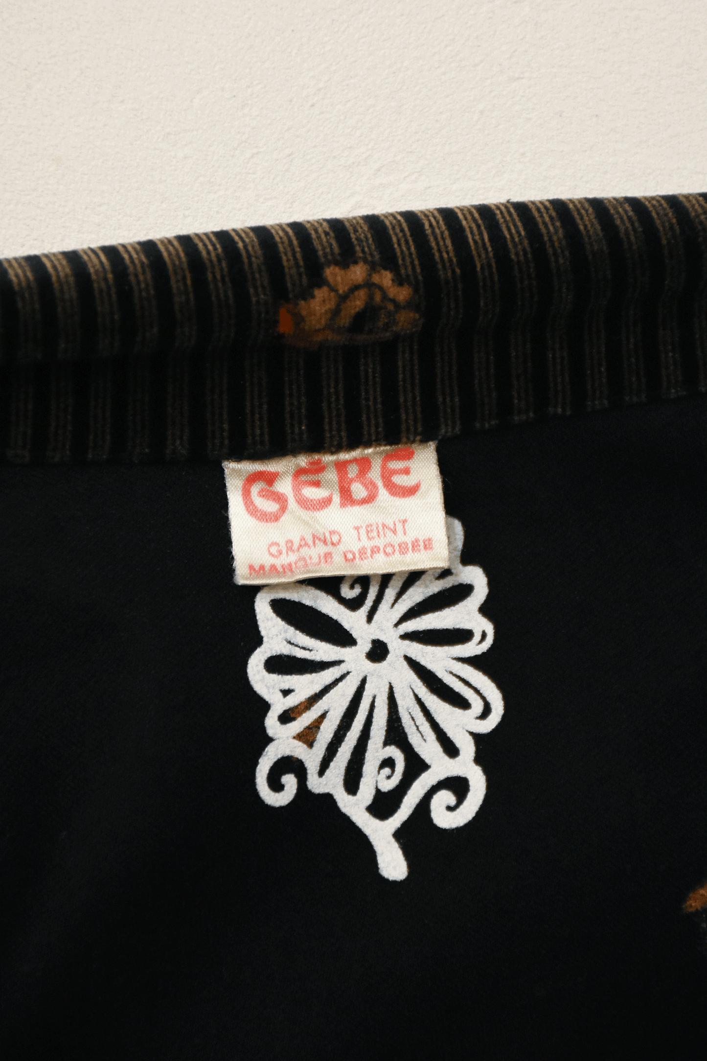 Vintage 70's Corduroy Flower One piece