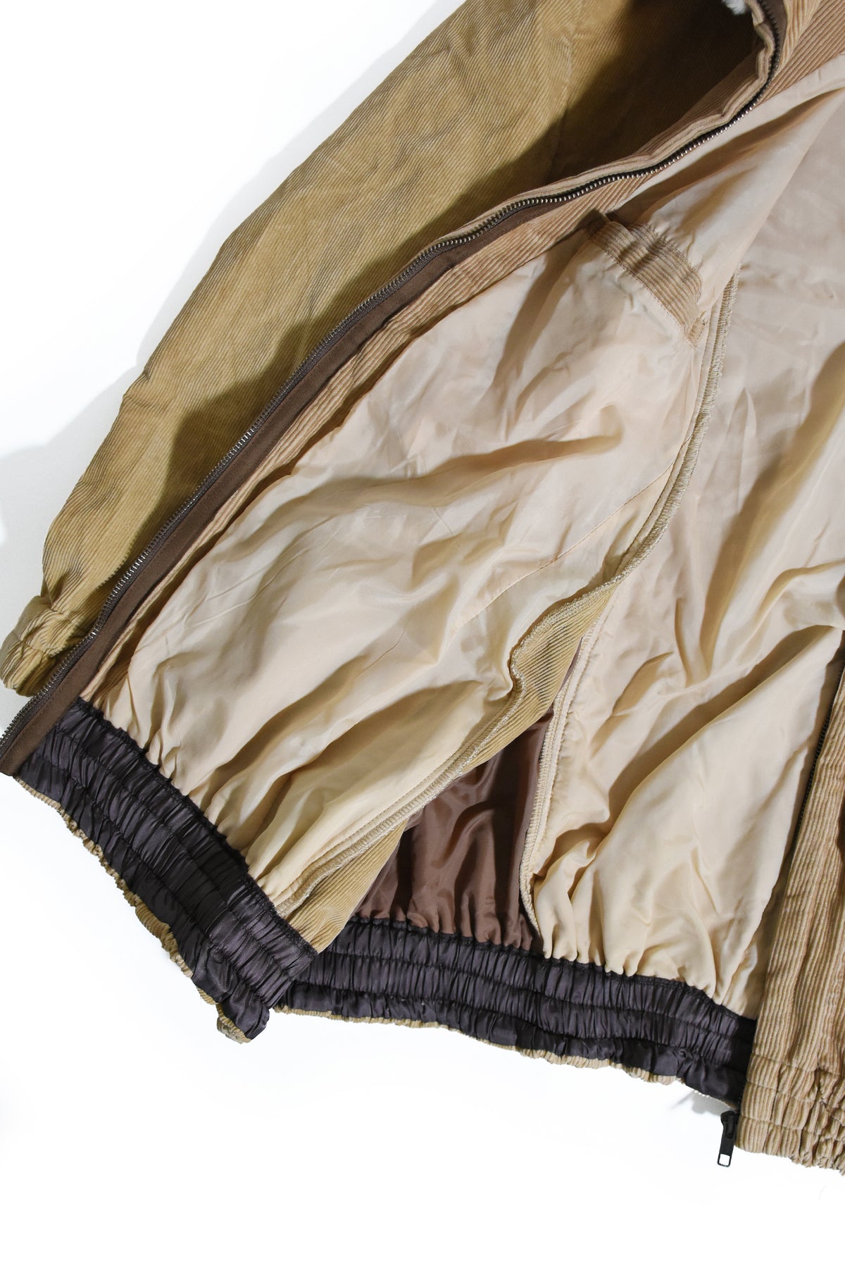 circa make mouton collor wide Corduroy blouson