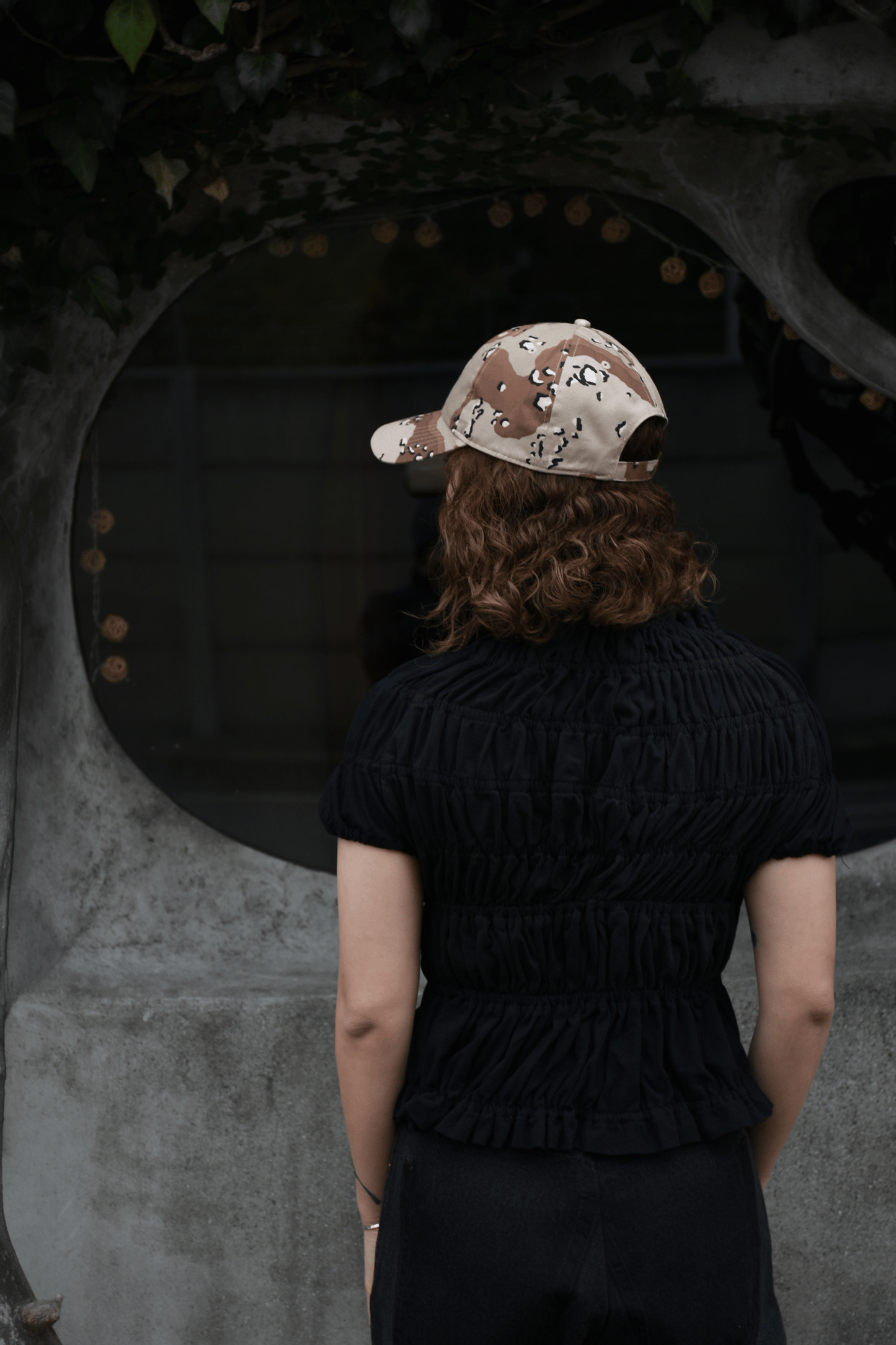 circa make shirring print top