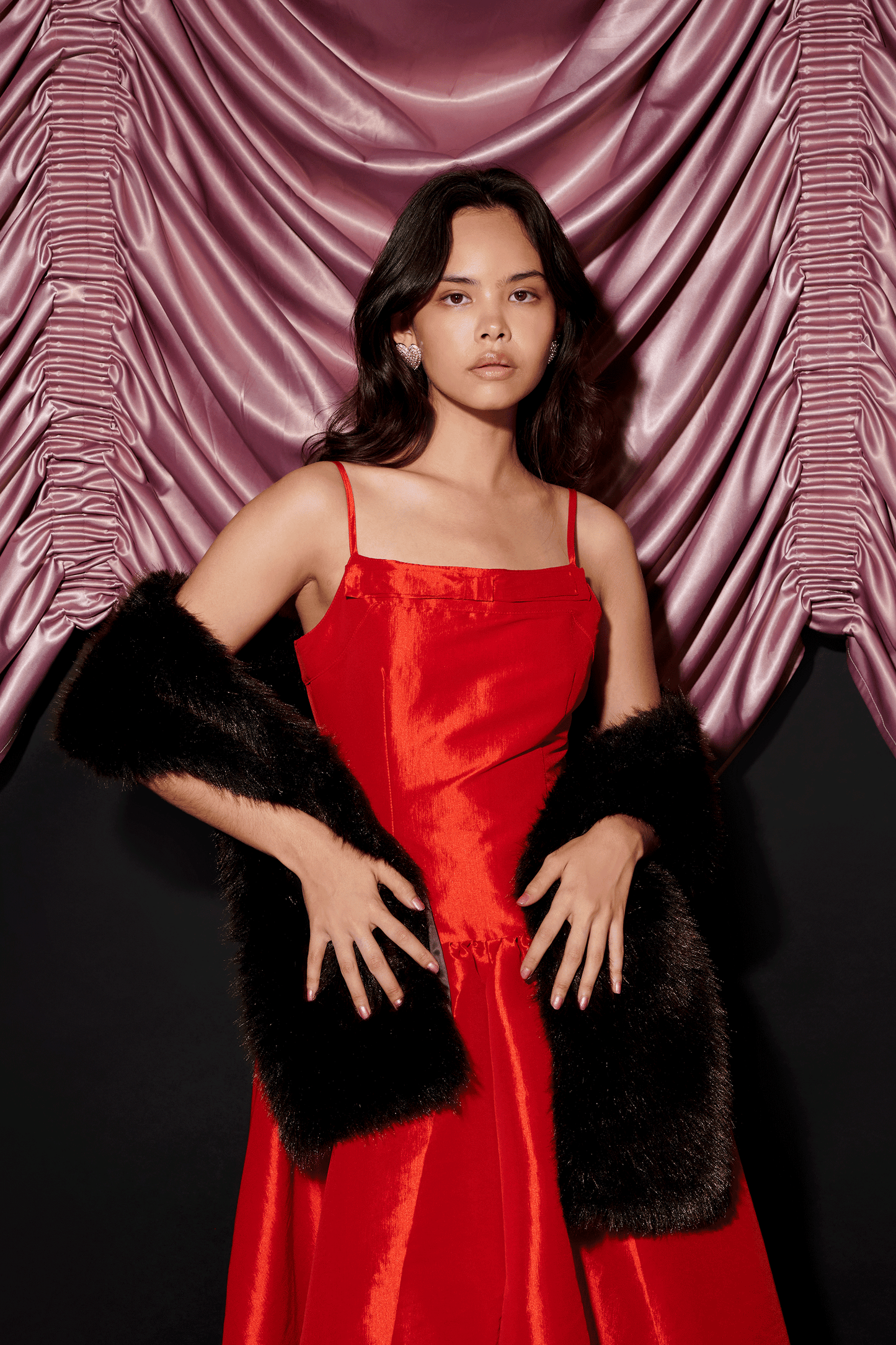 Malone Faux Fur Shawl