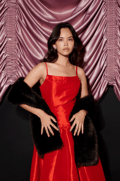 Malone Faux Fur Shawl