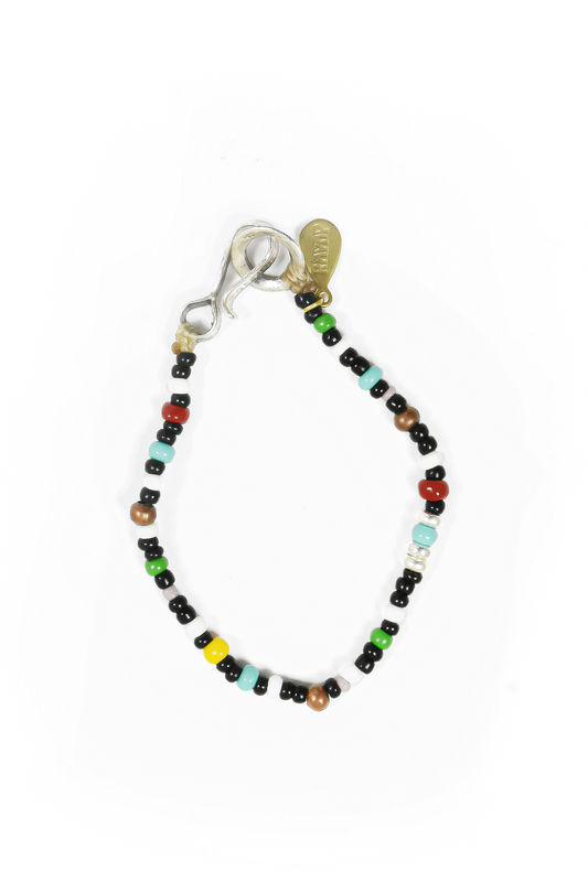 Murano Glass Beads Bracelet  / Full Moon