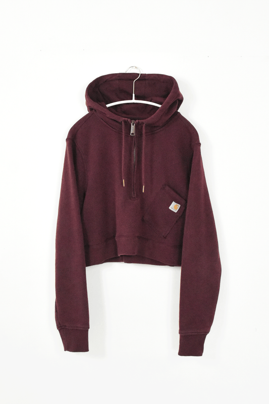 Vintage Remake US Men's Carhartt Crop top Hoodie #2