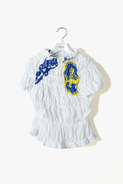 circa make shirring print top (Wt TYPE.1)