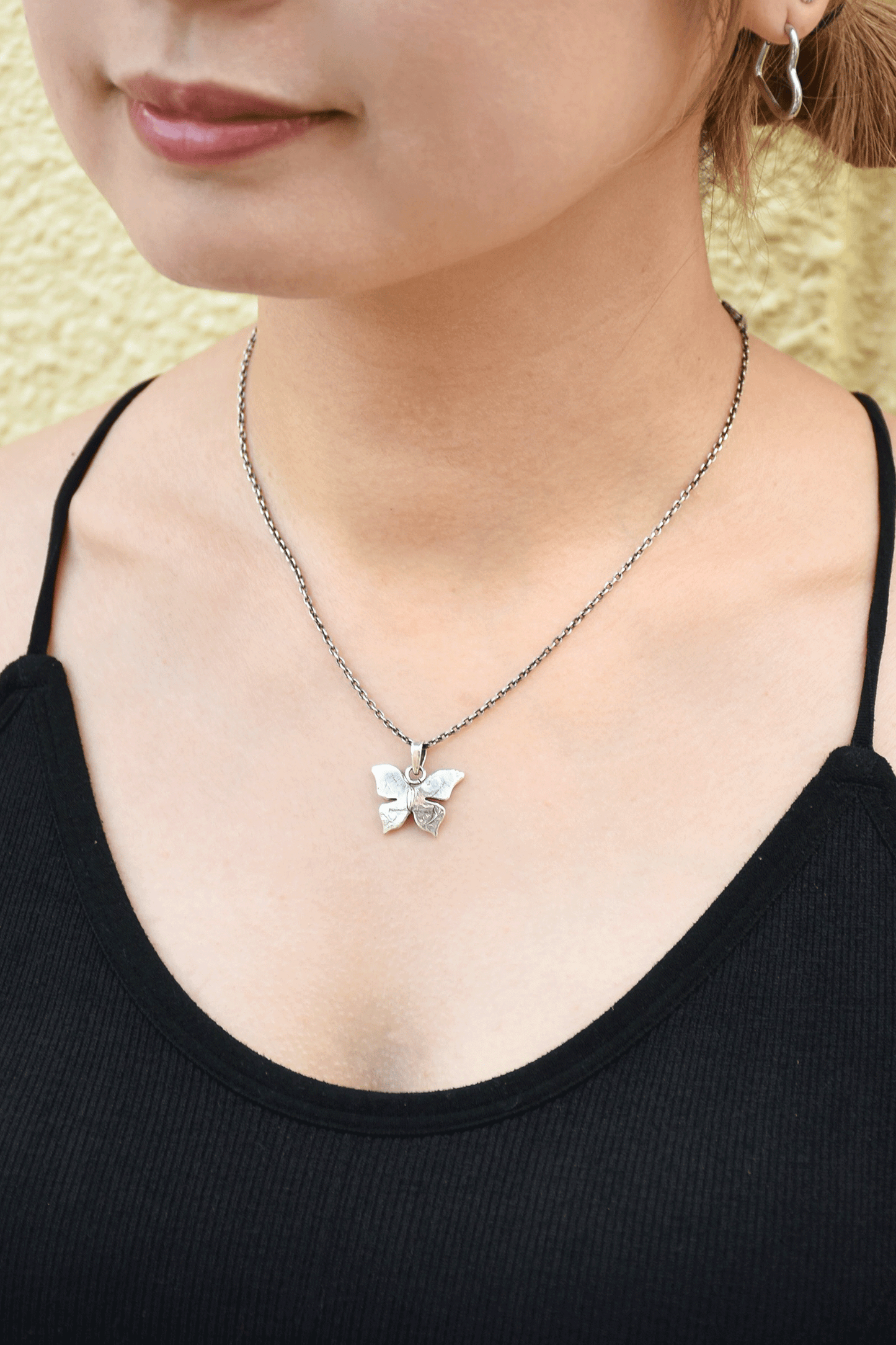 Butterfly Coin Necklace