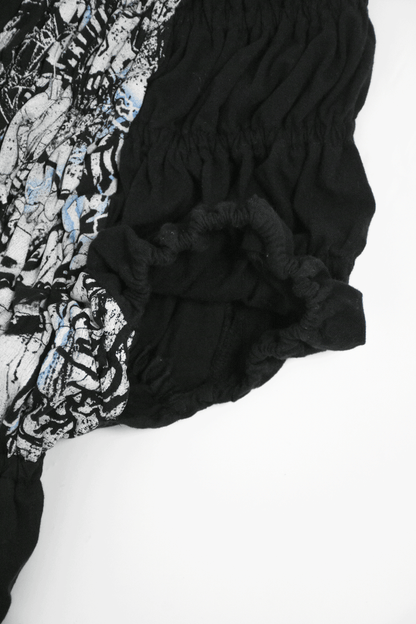 circa make shirring print top