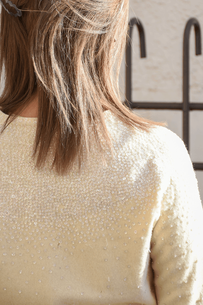 Antique beaded cardigan