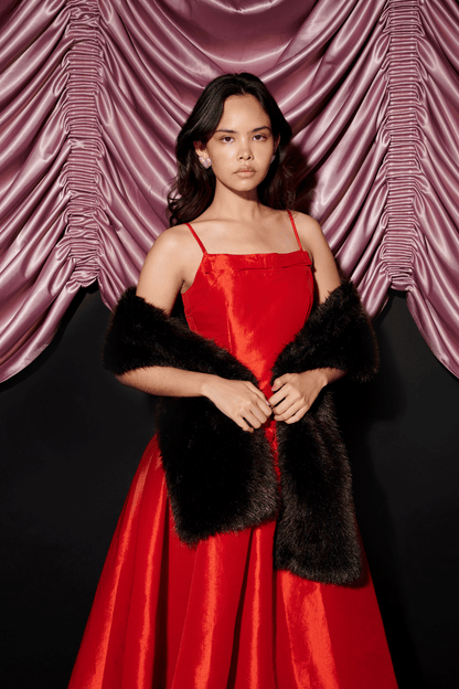 Malone Faux Fur Shawl