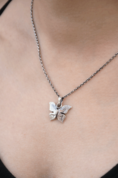 Butterfly Coin Necklace