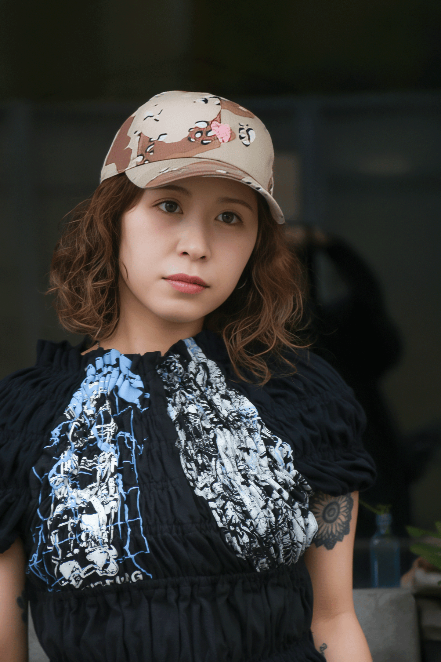 circa make shirring print top