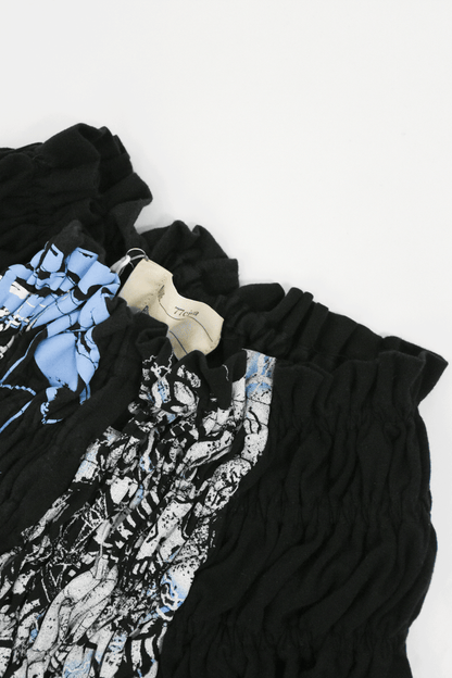 circa make shirring print top