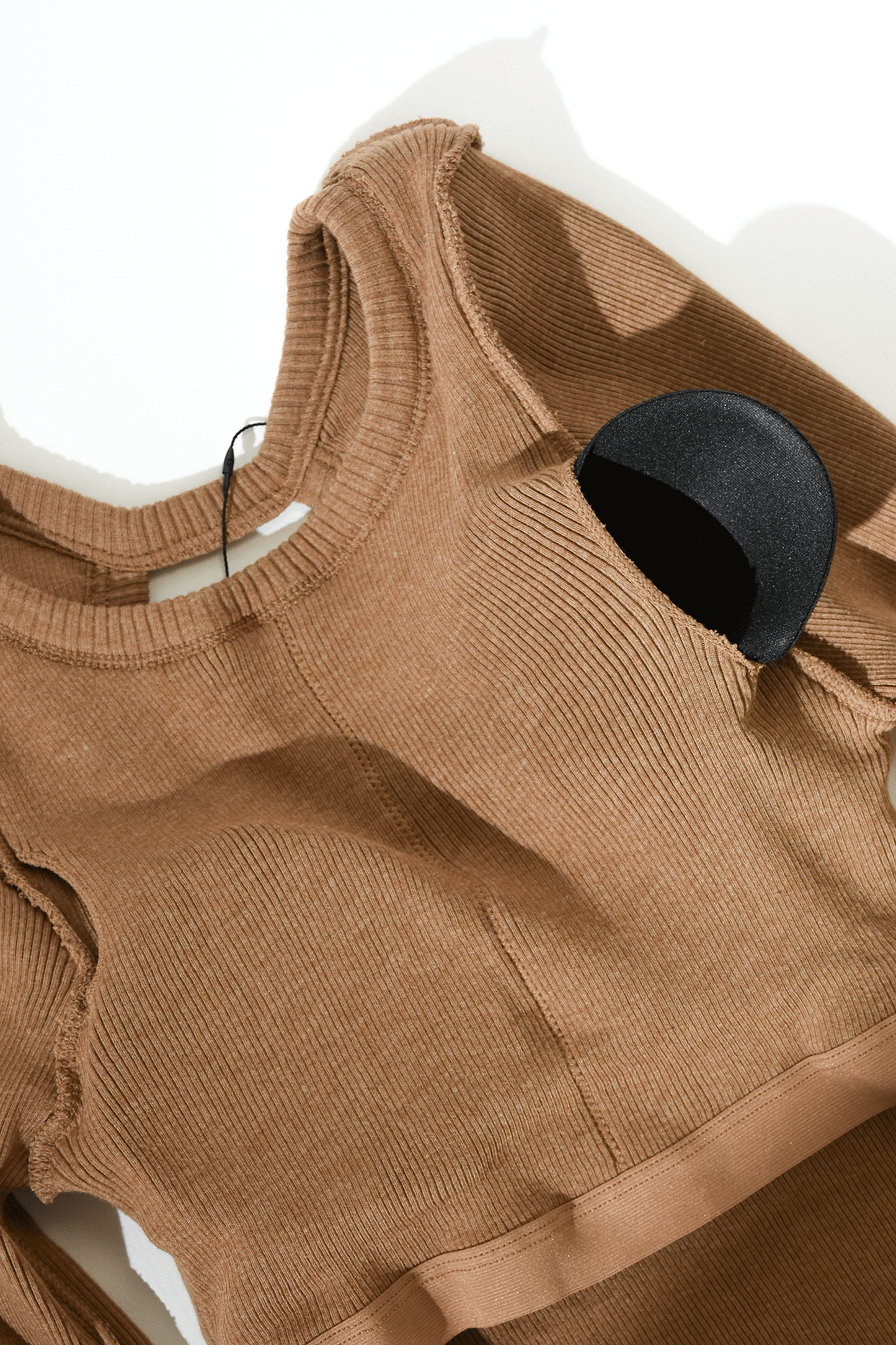 Back open long sleeve tee