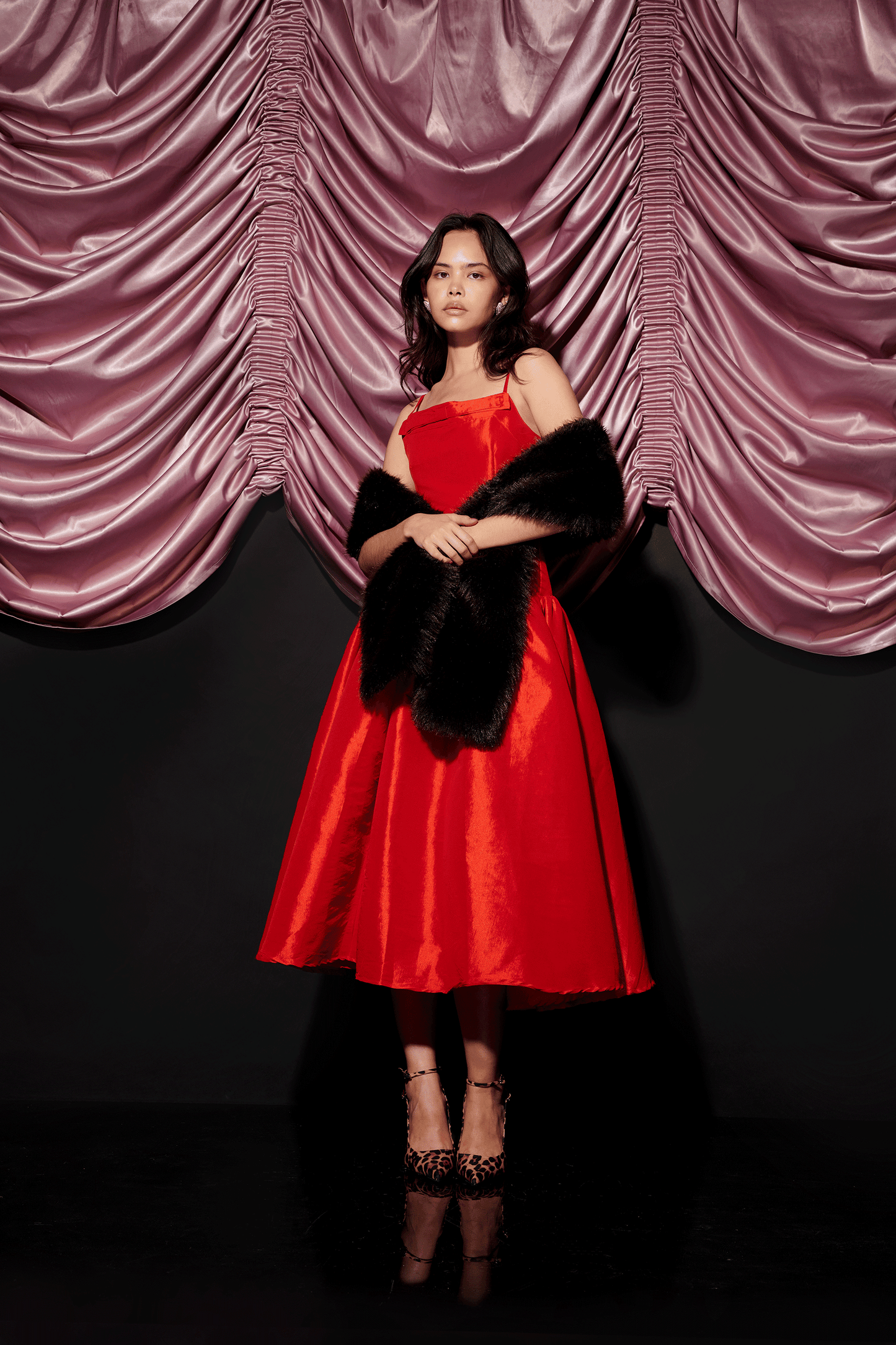 Malone Faux Fur Shawl