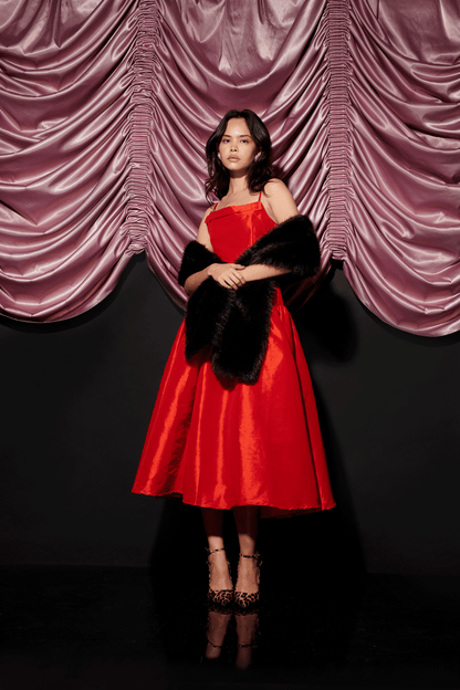 Malone Faux Fur Shawl