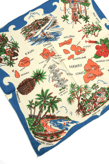 Map print 64scarf