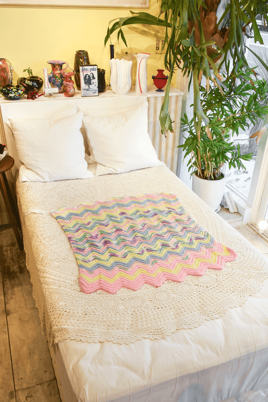 Vintage Crochet Rug No.9