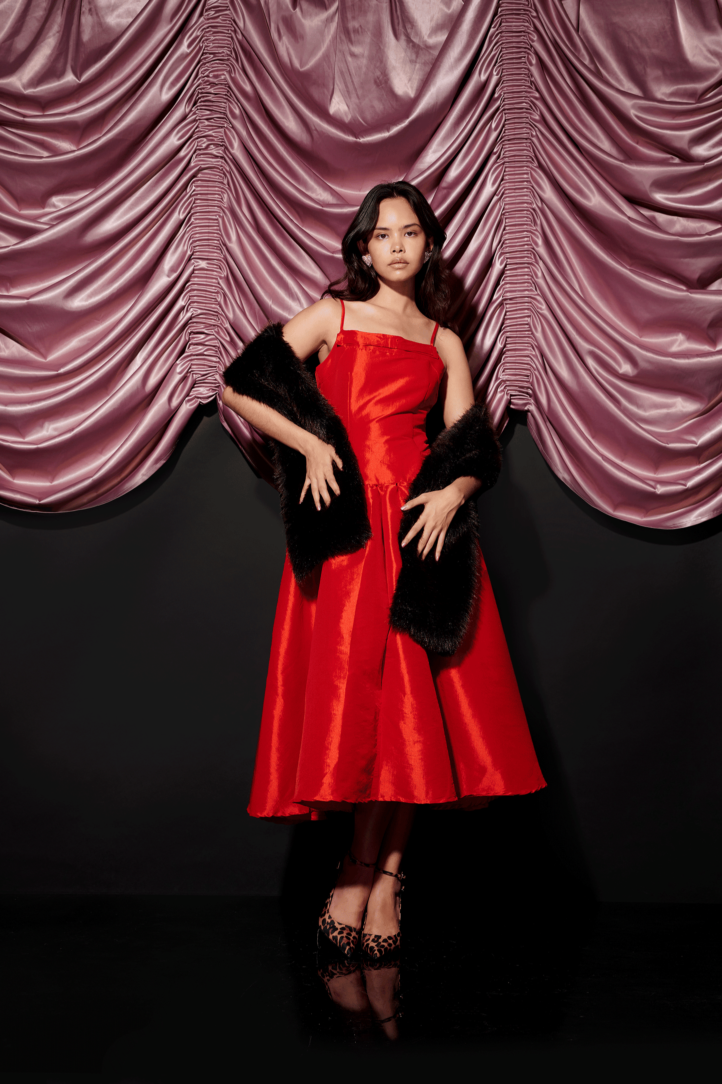 Malone Faux Fur Shawl