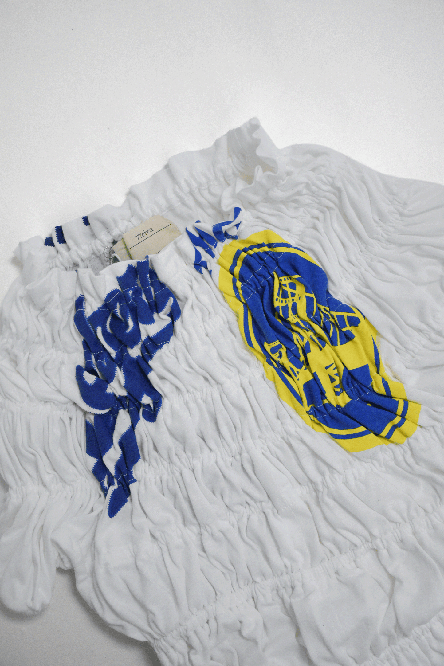 circa make shirring print top (Wt TYPE.1)