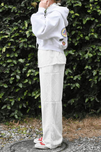 Patchwork lace pants