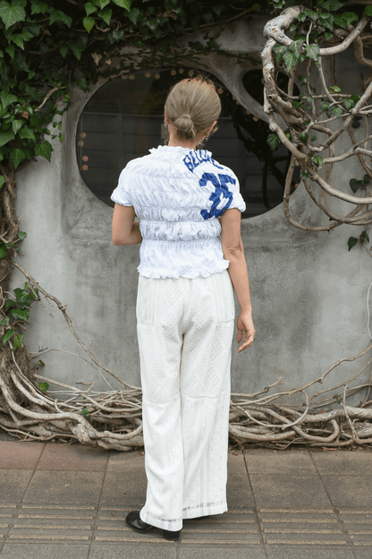 circa make shirring print top (Wt TYPE.1)