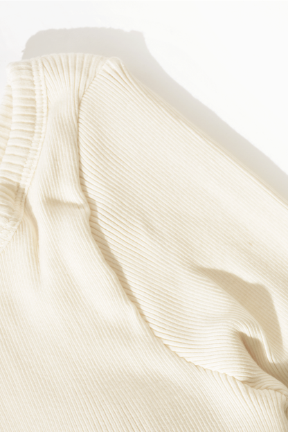 Back open long sleeve tee