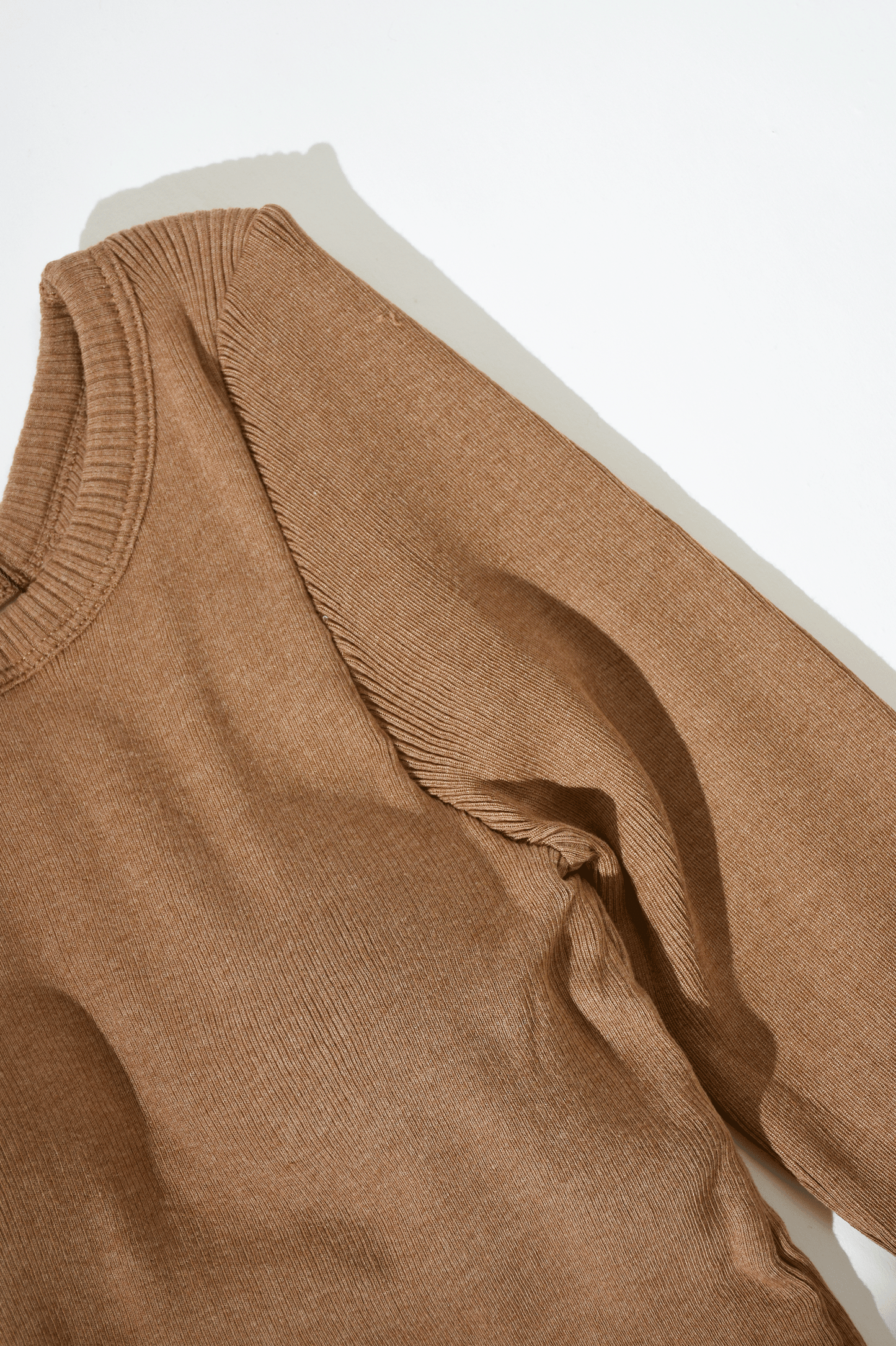 Back open long sleeve tee