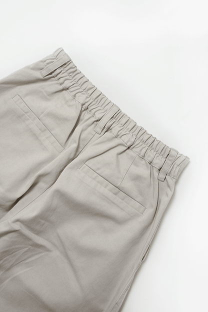 High-waisted washed pants