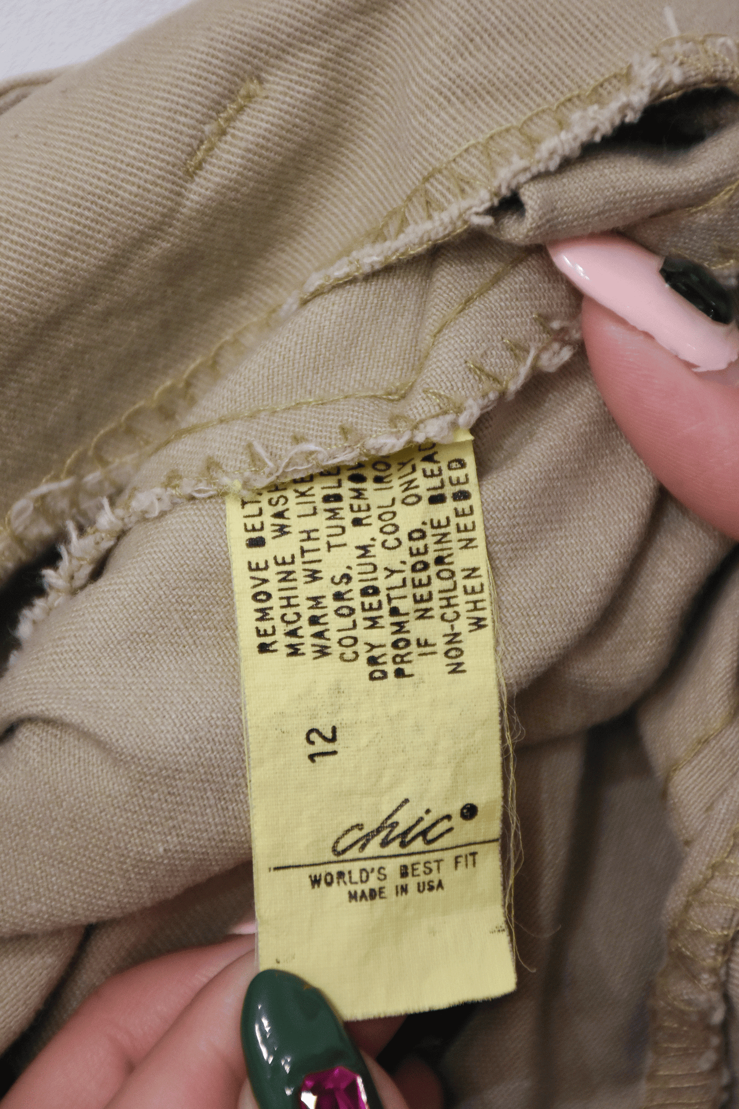 Vintage Tuck Mid-Length Pants