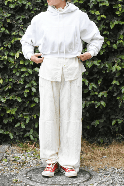 Patchwork lace pants