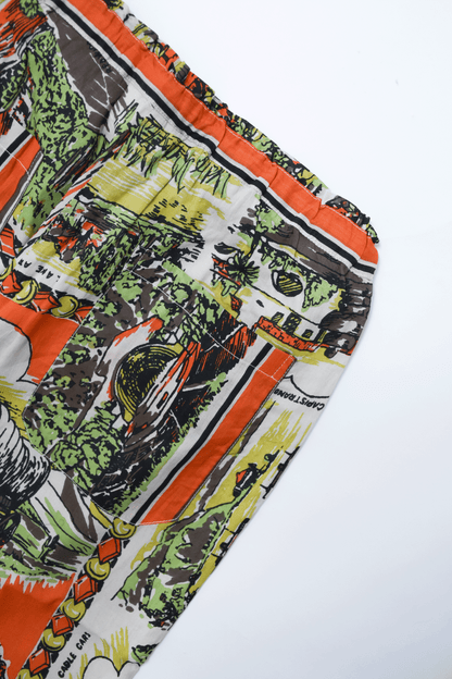Map Print Easy Pants  California
