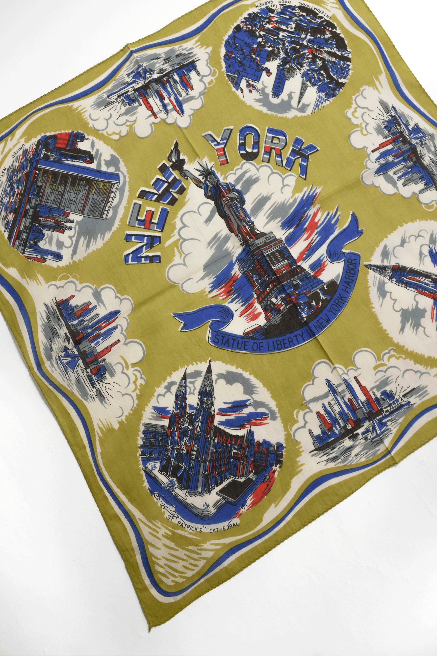 Map print 64scarf
