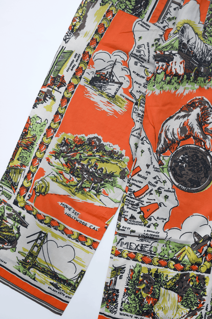 Map Print Easy Pants  California