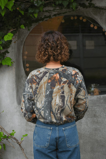 Vintage Remake Crop Top US Real Tree Long Tee”4type”