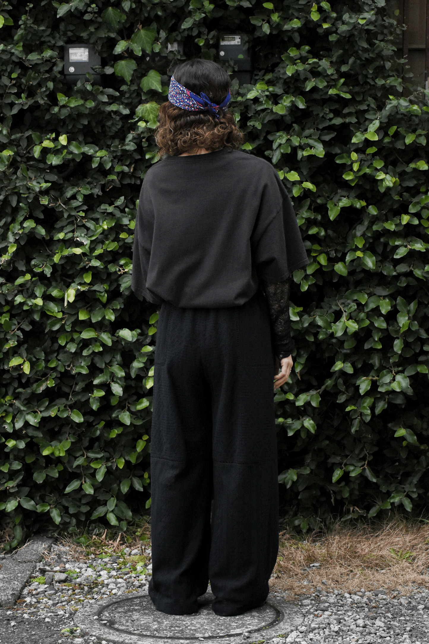 Patchwork lace pants