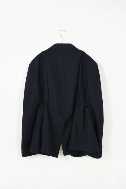 circa make v shape navy blazer jacket