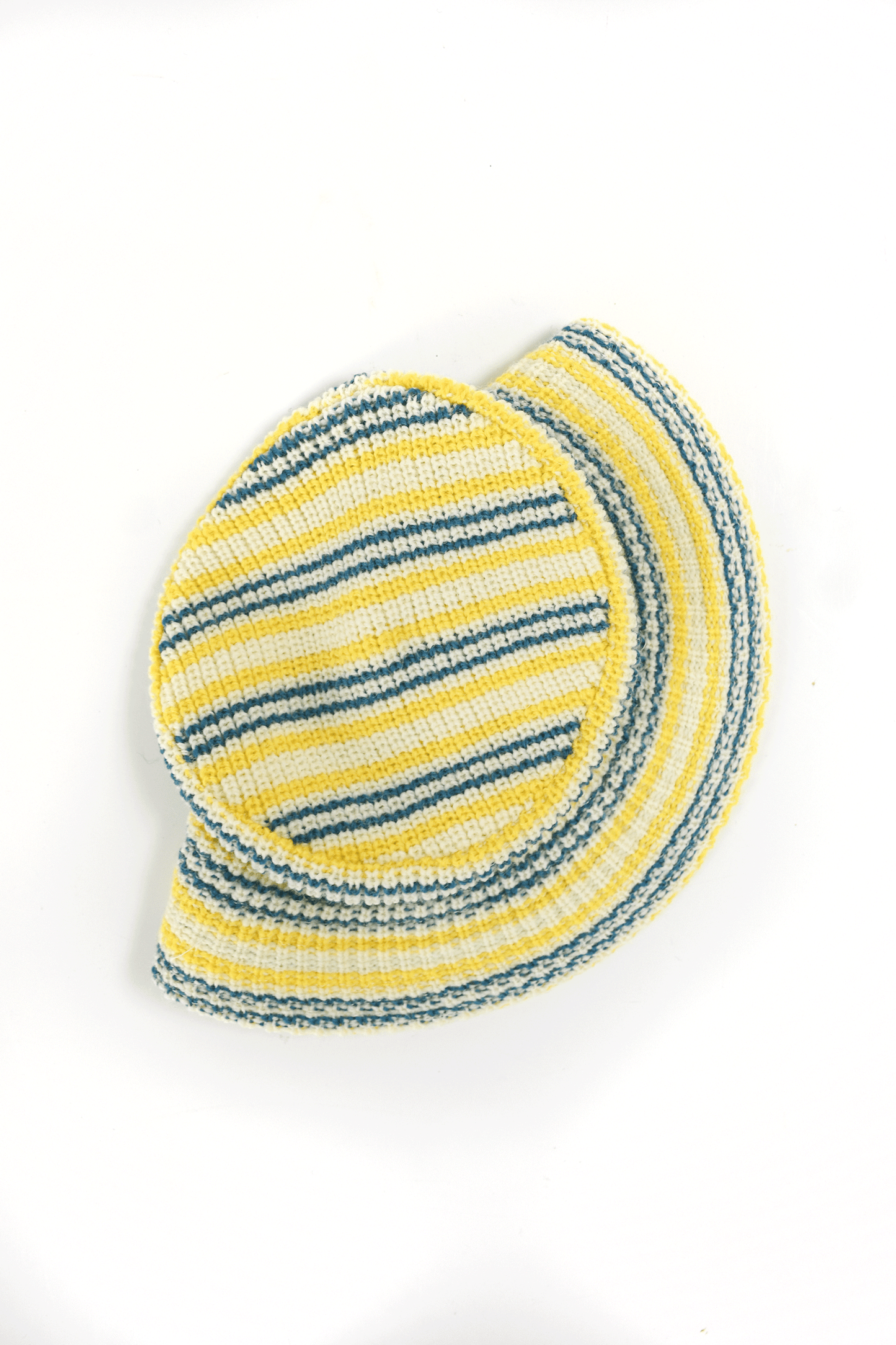 Rib Multi Border Straight Bucket Hat