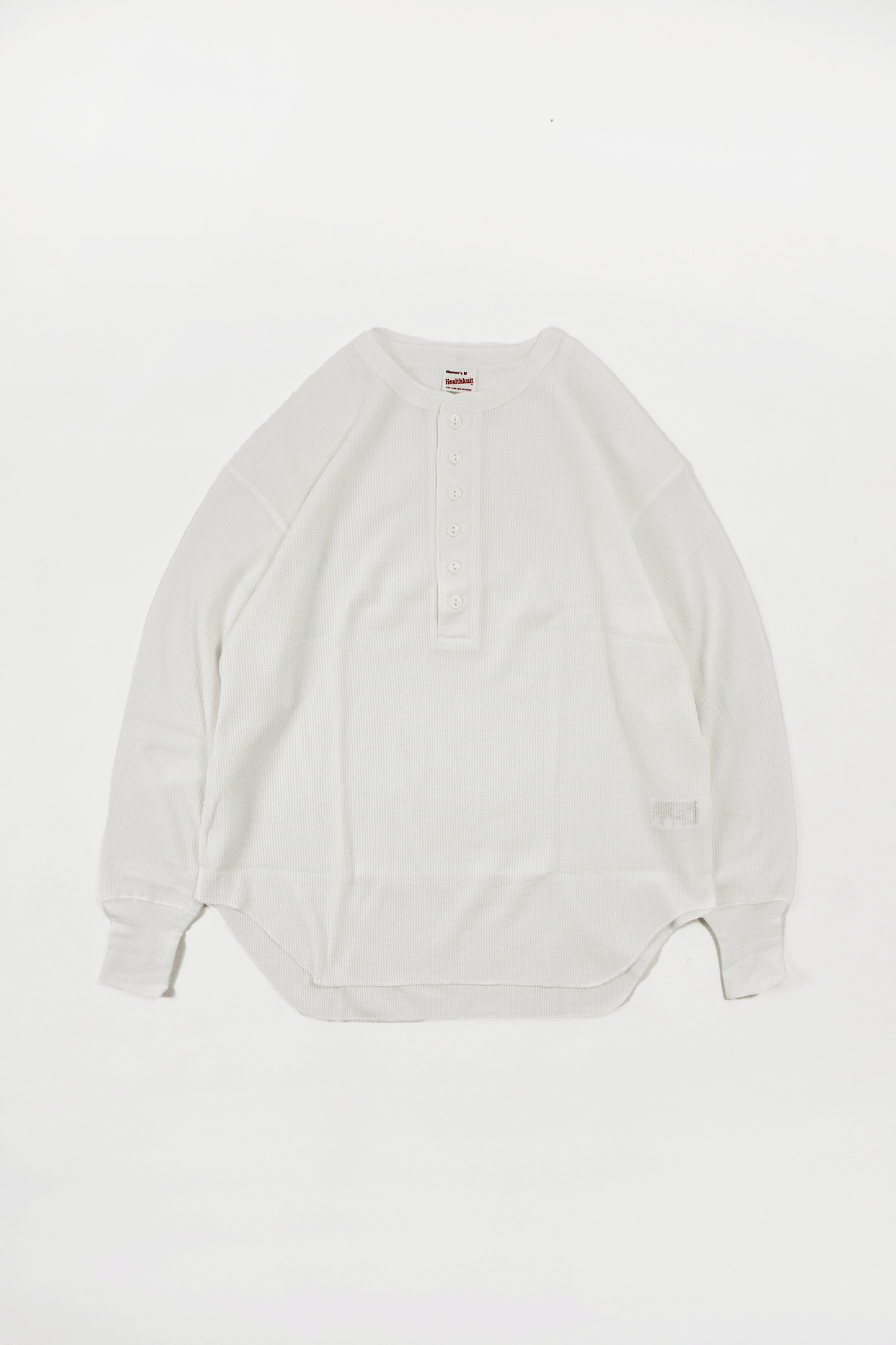 Basic Waffle Hem Round Henley