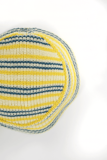 Rib Multi Border Straight Bucket Hat