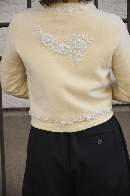 Antique beaded cardigan