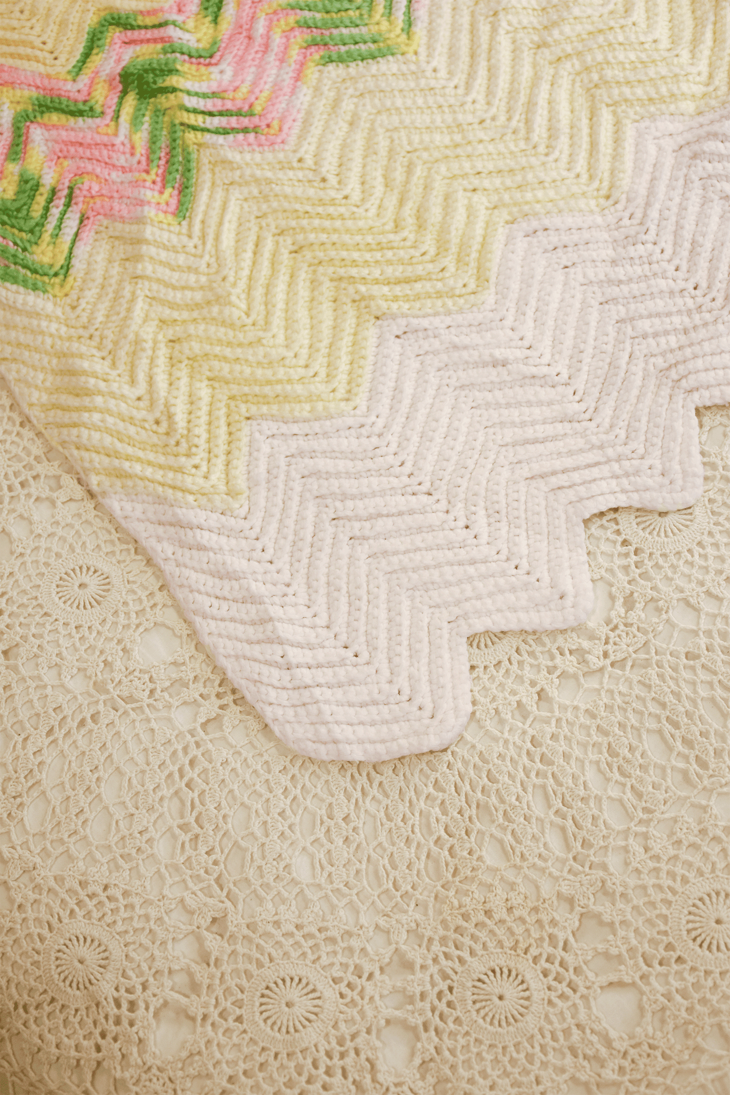 Vintage Crochet Rug No.10