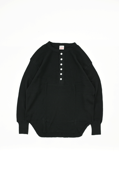 Basic Waffle Hem Round Henley