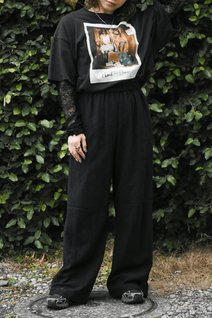 Patchwork lace pants