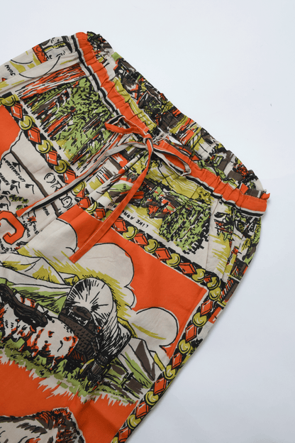 Map Print Easy Pants  California