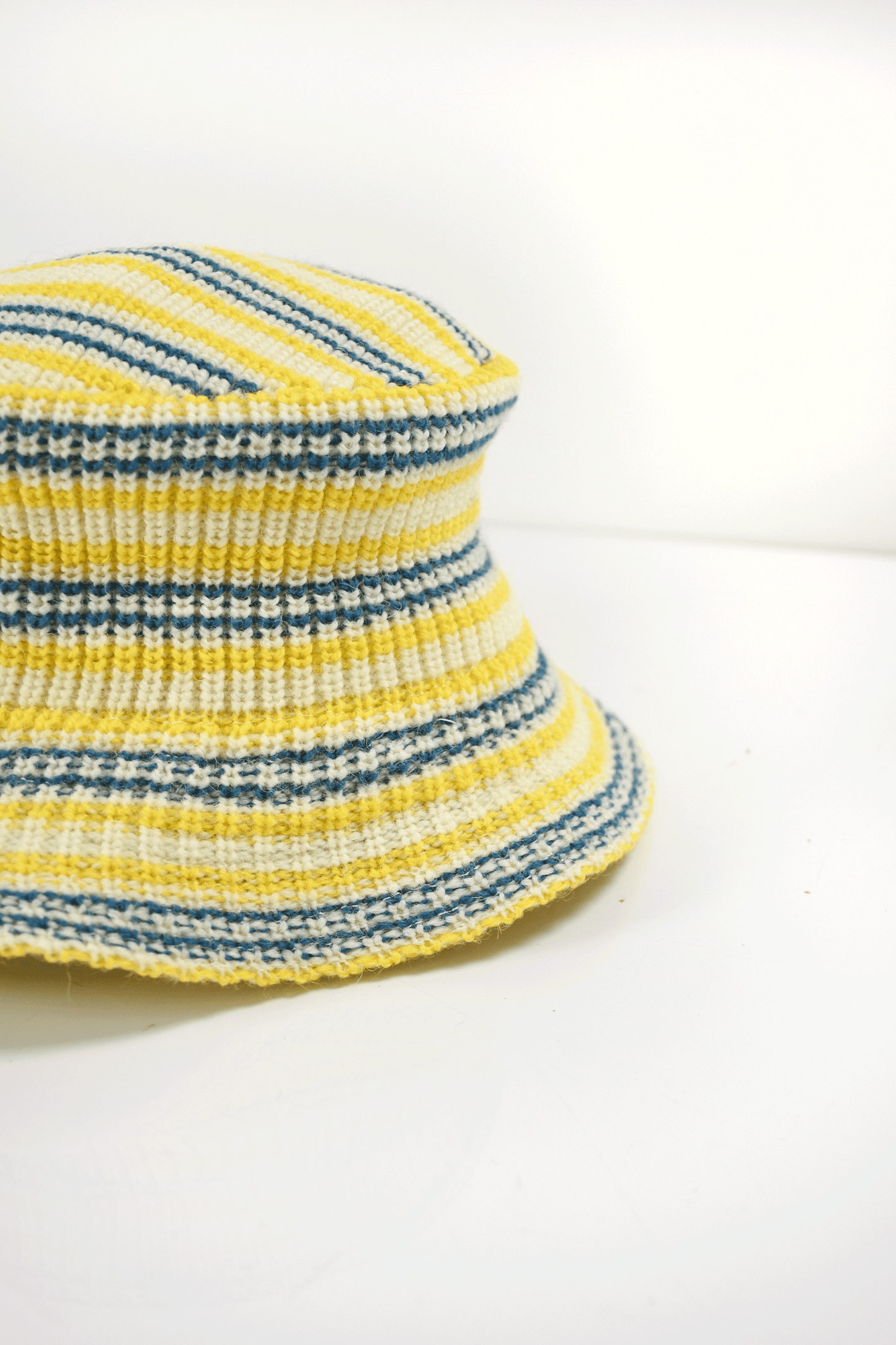 Rib Multi Border Straight Bucket Hat