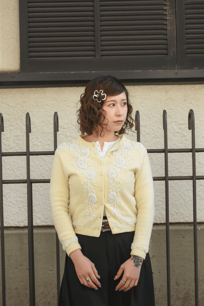 Antique beaded cardigan